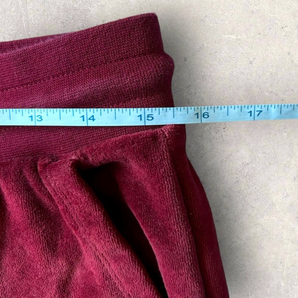 Gap Velour 2 Piece Track Pant Sweater Set Crimson Size Small - Picture 12 of 16